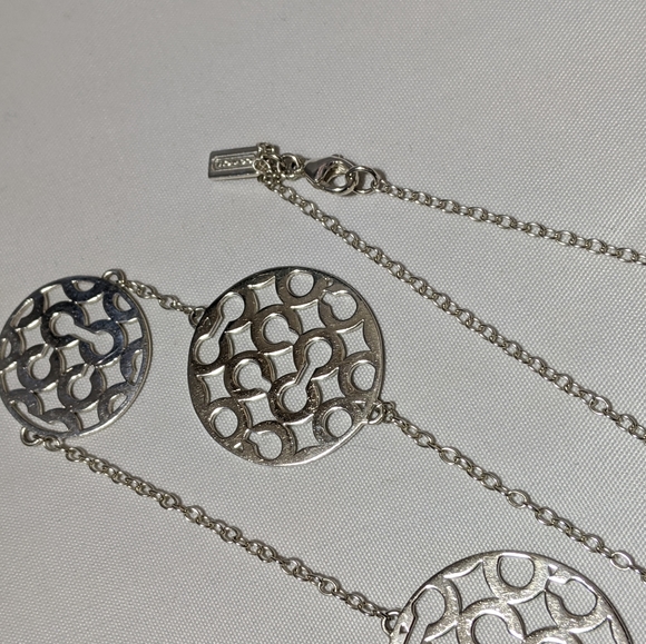 Sterling Coach Signature Necklace - Picture 4 of 9